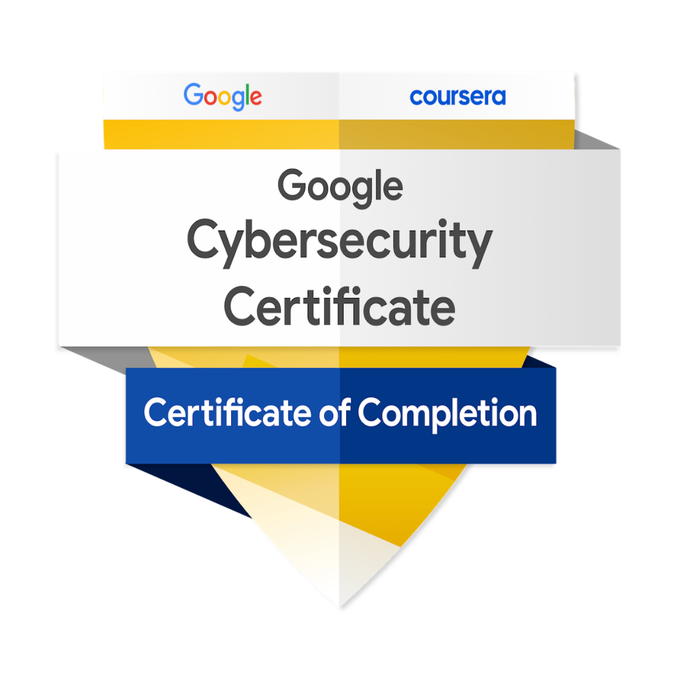 Google Cybersecurity Certification Badge